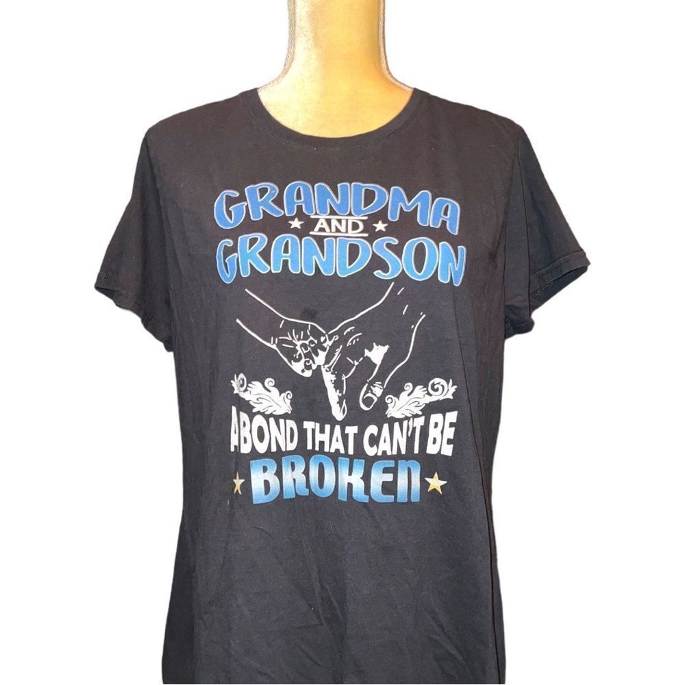 Cute navy blue T-shirt for grandmas with that special grandson!